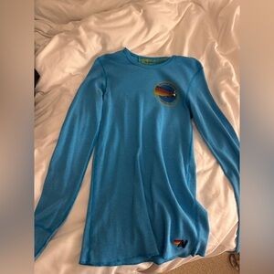 Blue Long Sleeve Shirt Aviator Nation